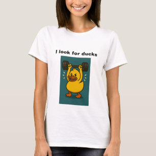 Camiseta Busco patos - el pato de goma se esconde en el cru