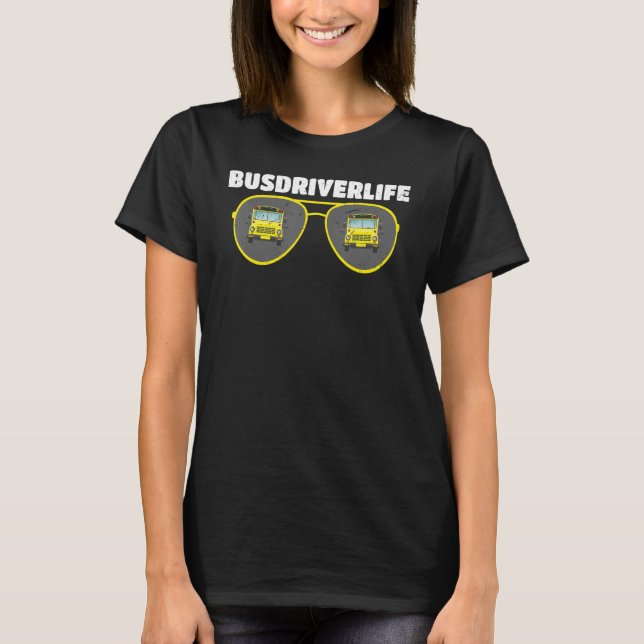 Camiseta Busdriverlife Yellow School Bus Driver (Anverso)