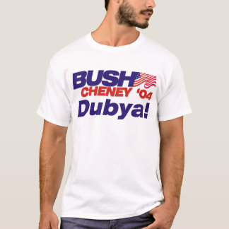 Camiseta Bush/Cheney de 'lema 04 campañas: ¡Dubya!