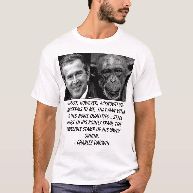 Camiseta Bush, debemos, sin embargo, reconocer, pues (Anverso)