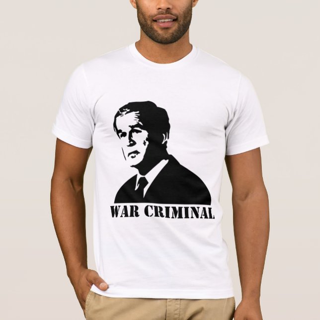 Camiseta Bush es un criminal de guerra (Anverso)