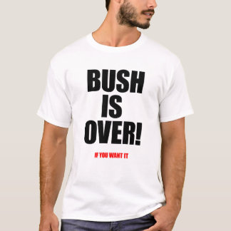 Camiseta Bush está sobre rojo