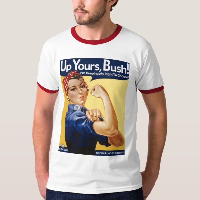 Camiseta bush_upyours hillary (Anverso)
