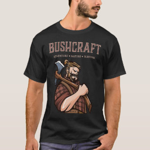 Camiseta Bushcraft Adventure Nature Survival Outdoor Living