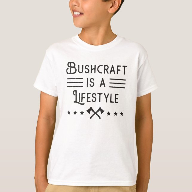 Camiseta Bushcraft Bushcraft Survival Funny Gift Idea (Anverso)