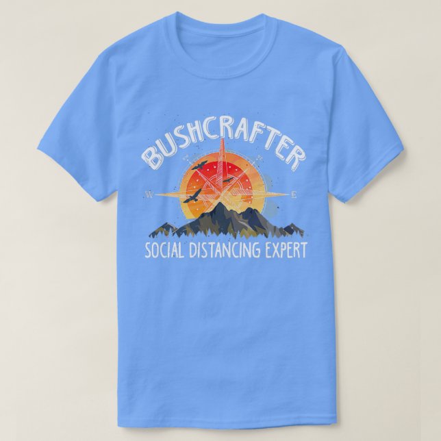 Camiseta Bushcraft Experto en distanciamiento social (Diseño del anverso)