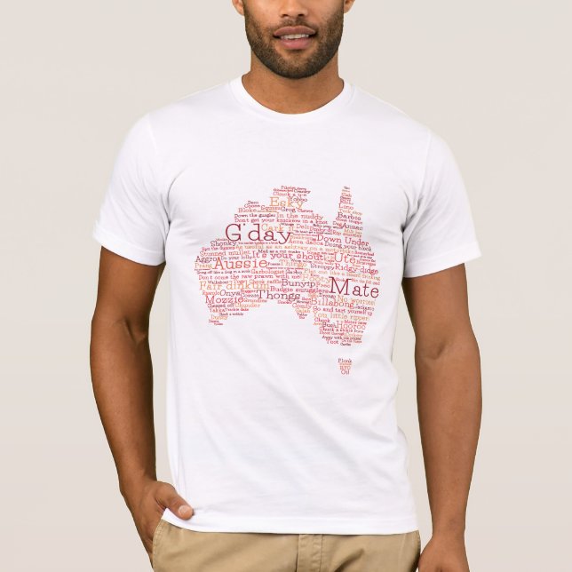 Camiseta Bushfire Edición Especial Mapa de argot australian (Anverso)