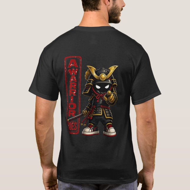 Camiseta Bushi de Apuntamiento de un Guerrero (Reverso)