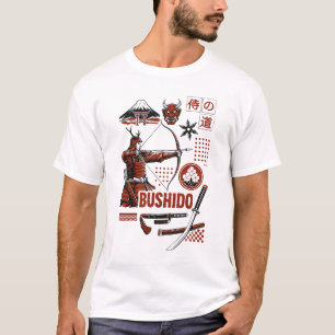 Camiseta Bushido – Arquero Samurái Arte Guerrero Japonés