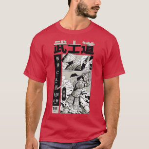 Camiseta Bushido Samurai Japanese Aesthetic swordsmen Manga