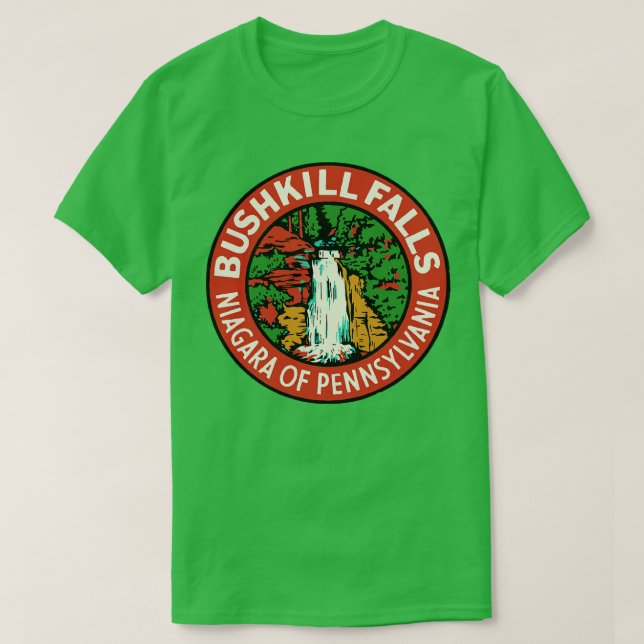 Camiseta Bushkill Falls (Diseño del anverso)