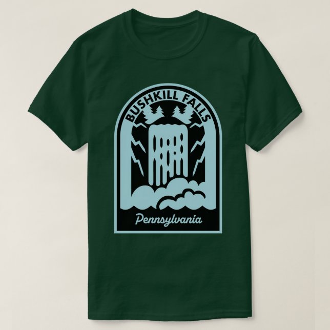 Camiseta Bushkill Falls Pennsylvania  (Diseño del anverso)