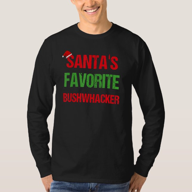Camiseta Bushwhacker Funny Pajama Navidades (Anverso)