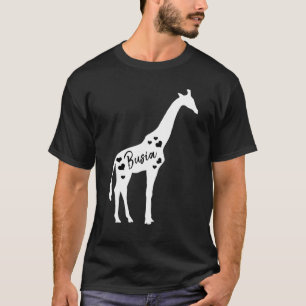 Camiseta Busia Giraffe Abuelos Día de los Abuelos del Zooló