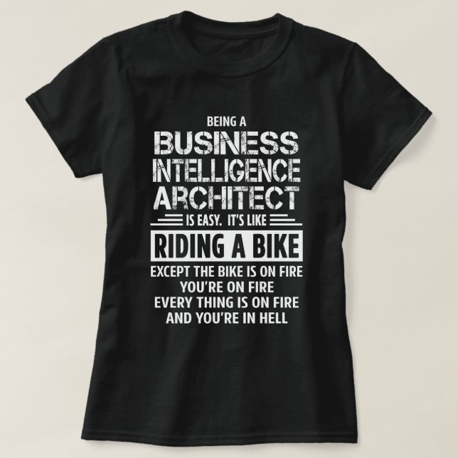 Camiseta Business Intelligence Architect (Diseño del anverso)