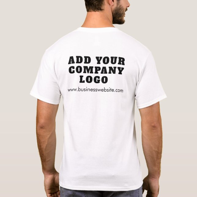 Camiseta Business Logo Employees Event Matching Custom (Reverso)