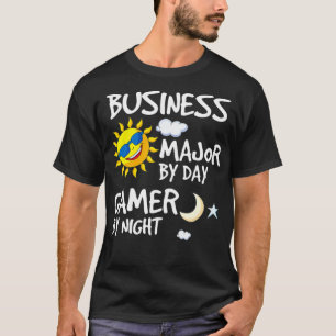 Camiseta Business Major By Day Gamer Por Night College Stud