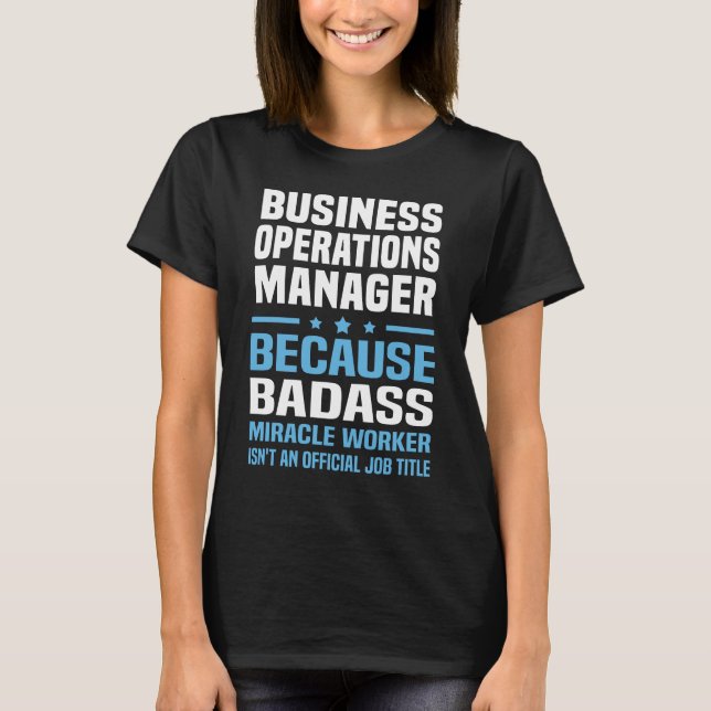 Camiseta Business Operations Manager (Anverso)