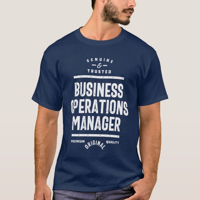 Camiseta Business Operations Manager Regalo Funny Job Title (Anverso)