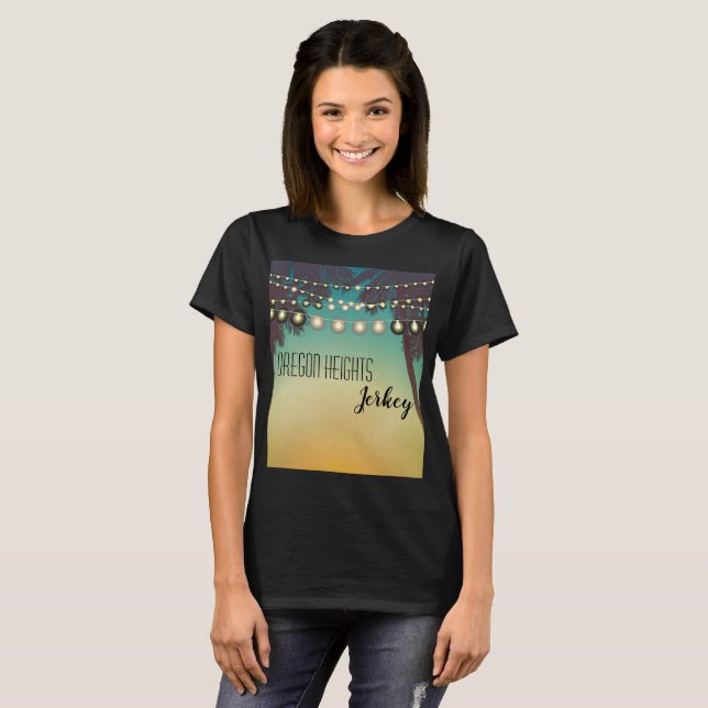 Camiseta Business personalizado T-Shirt Beach Sunset Palm T (Anverso completo)