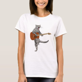 Camiseta Busker, el gato guitarista