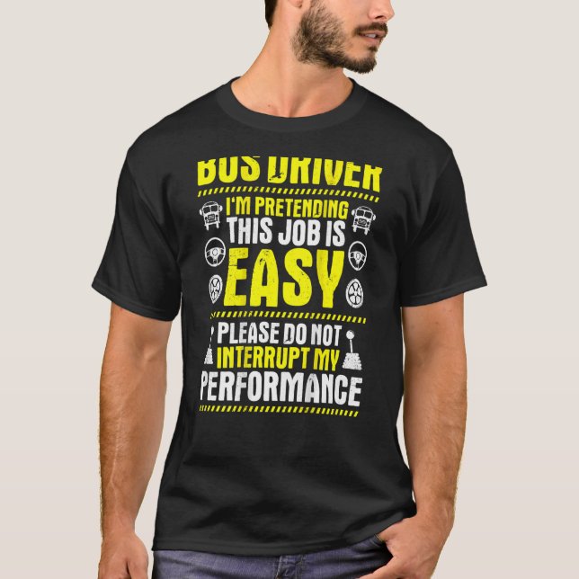 Camiseta Busman mi controlador de bus de rendimiento (Anverso)