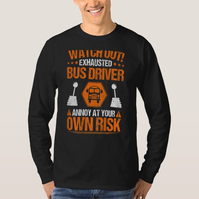 Camiseta Busman Own Risk Bus Driver (Anverso)