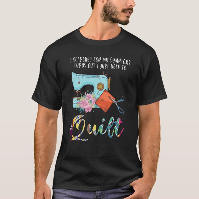 Camiseta Busqué los síntomas resulta que sólo necesito acal (Anverso)