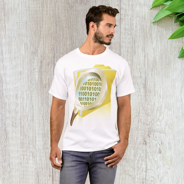 Camiseta Búsqueda binaria de archivos digitales de vidrio d (Subido por el creador)