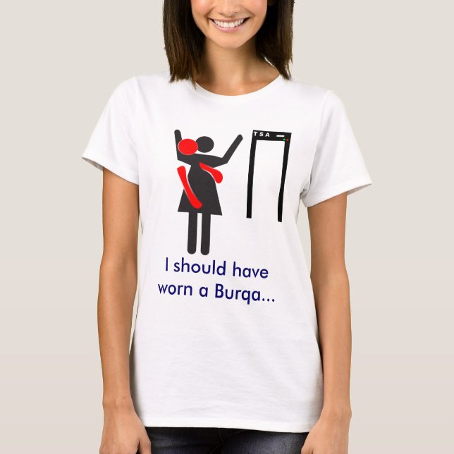 Camiseta Búsqueda Burqa de TSA (Anverso)