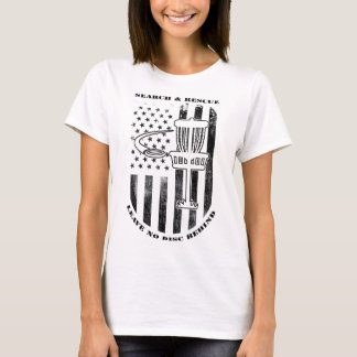 Camiseta Búsqueda de Disc Golf y Rescate No Dejes Ningún Di
