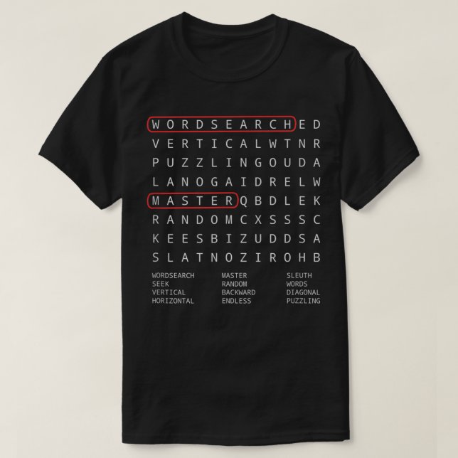 Camiseta Búsqueda de palabras de Alien Sheephead Word Words (Diseño del anverso)