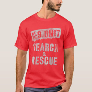 CAMISETA BÚSQUEDA DE UNIDADES K-9