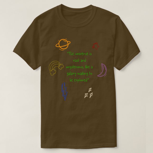 Camiseta Búsqueda galáctica La exploración del universo (Diseño del anverso)