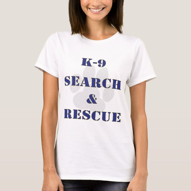 Camiseta Búsqueda K9 y rescate v2 (Anverso)