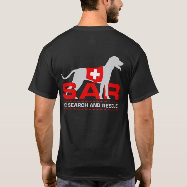 Camiseta Búsqueda K-9 y rescate - SAR (Reverso)
