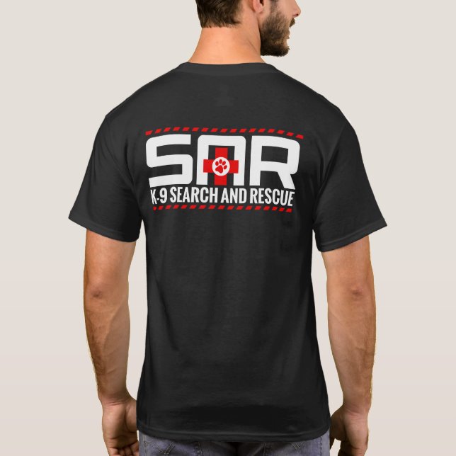 Camiseta Búsqueda K-9 y rescate - SAR (Reverso)