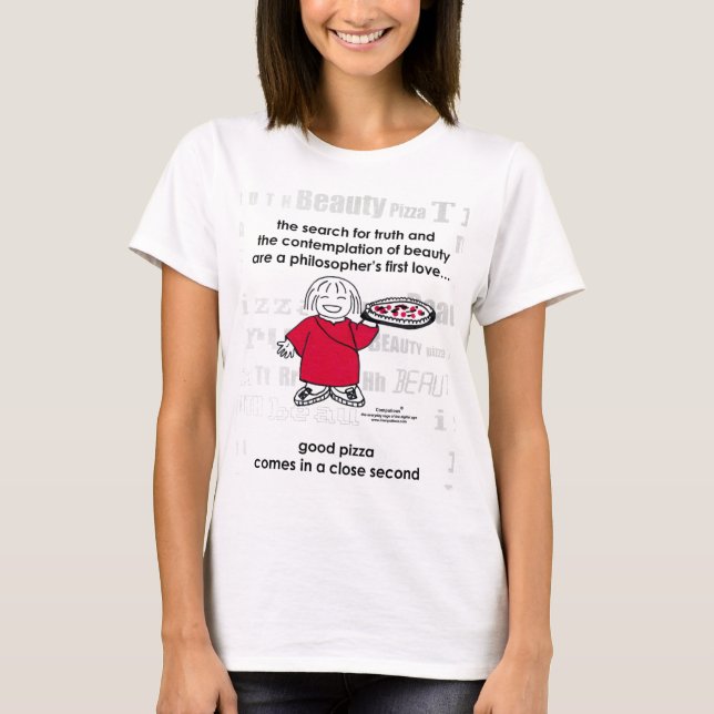 CAMISETA ¡BÚSQUEDA PARA LA VERDAD Y LA PIZZA! (Anverso)