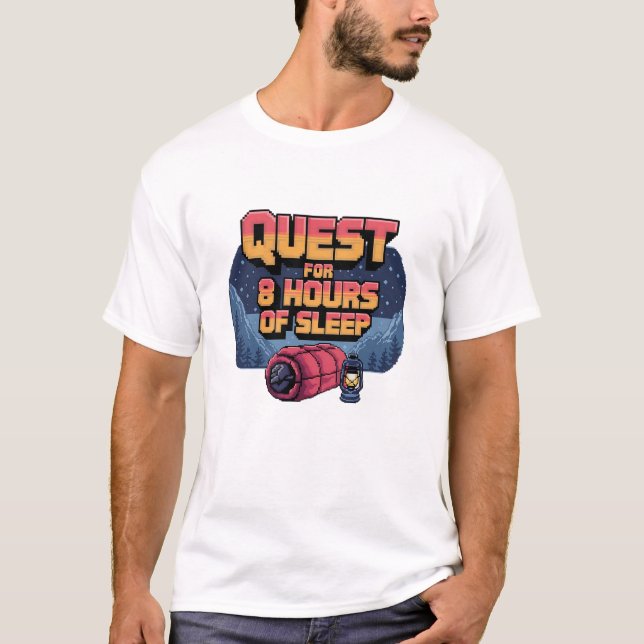 Camiseta Búsqueda por 8 horas de sueño (Anverso)