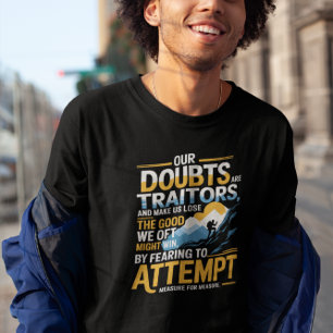 Camiseta Búsqueda sin miedo - Shakespeare motivacional