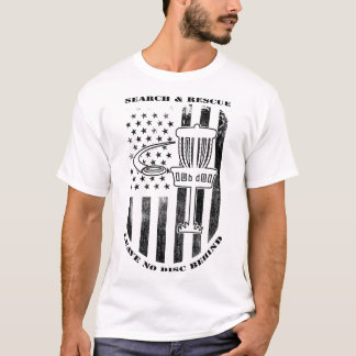 Camiseta Búsqueda y rescate de Disc Golf No dejes ningún di