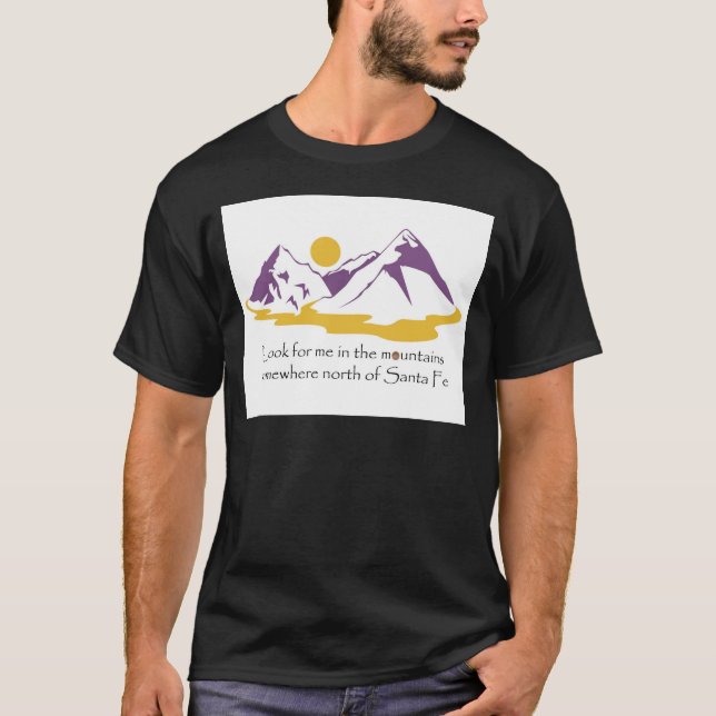 Camiseta Busqúeme en las montañas (Anverso)