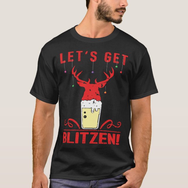 Camiseta Busquemos a Navidades festivos de Blitzen (Anverso)