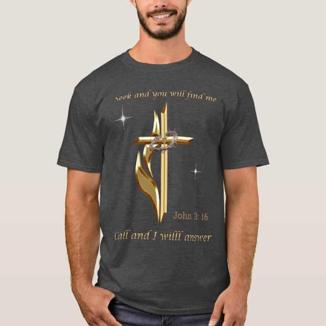 Camiseta Busquen y me encontrarán (Anverso)