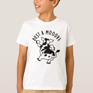 Camiseta Bust A Mooove Funny Cow Pun