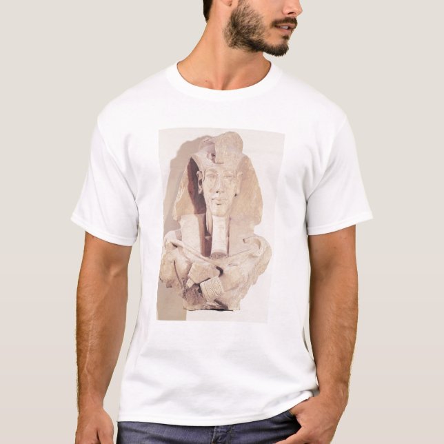 Camiseta Busto de Amenophis IV del templo de Amun (Anverso)