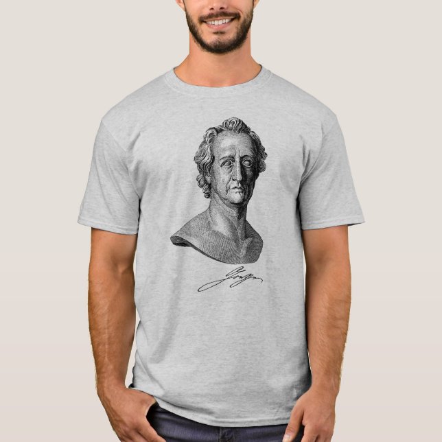 Camiseta Busto de Goethe con Firma (Anverso)