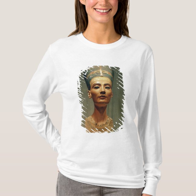 Camiseta Busto de la reina Nefertiti, vista delantera (Anverso)