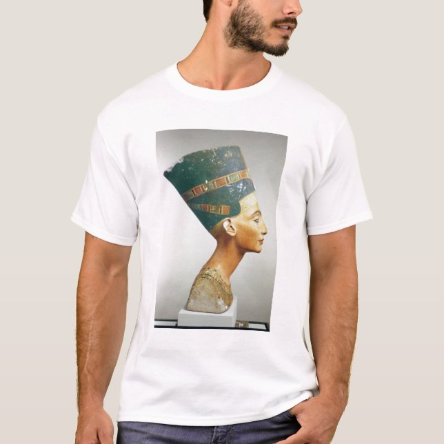 Camiseta Busto de la reina Nefertiti, vista lateral, del (Anverso)