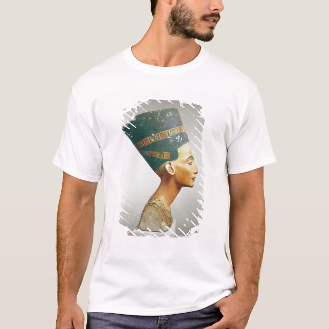 Camiseta Busto de la reina Nefertiti, vista lateral, del (Anverso)